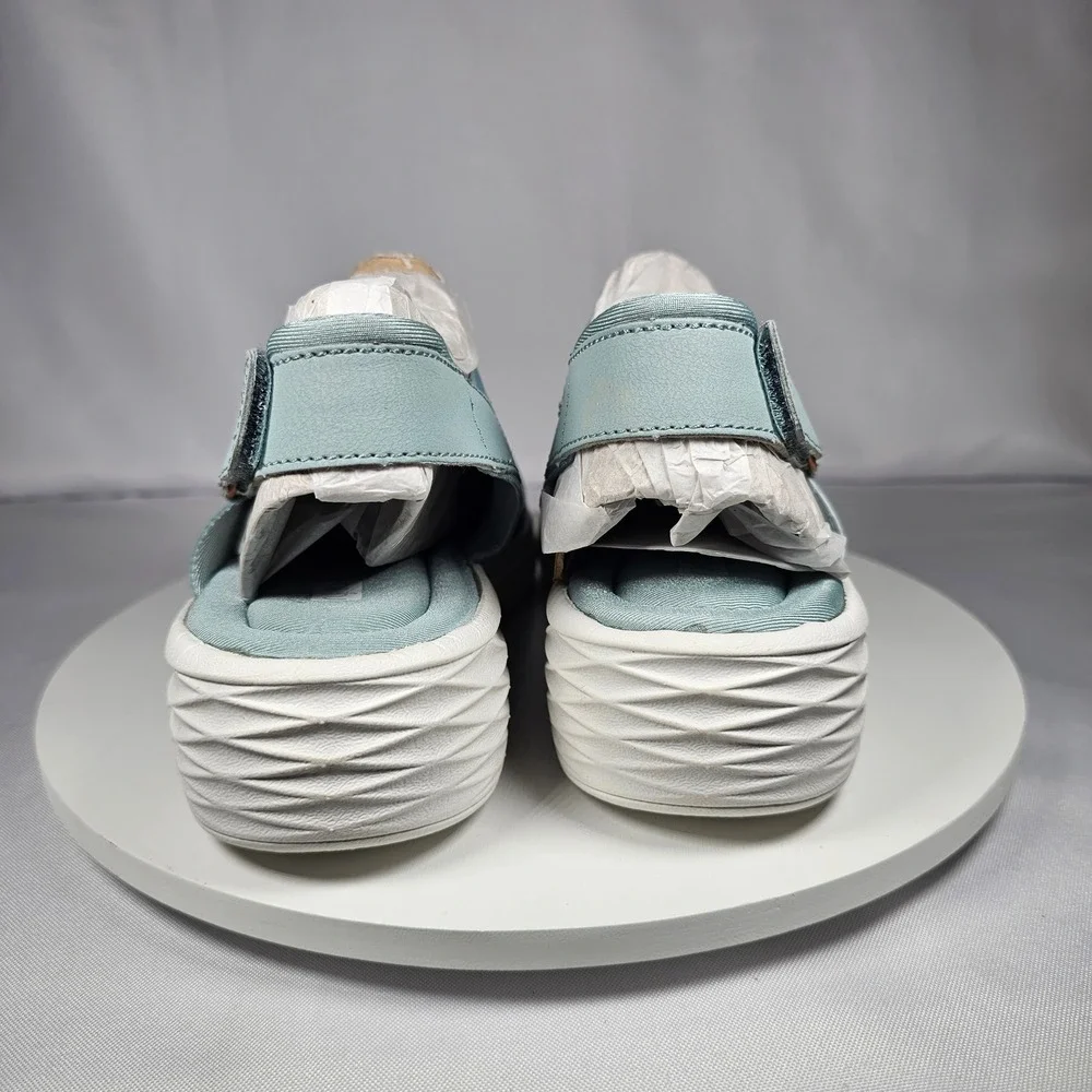 Ryka Nicolette Stretch Neoprene Wedge‎ Sandals Comfort Platform Grey Mist 9.5M
